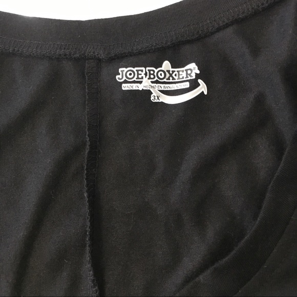 🦩Black top size:3X by Joe Boxer - Picture 5 of 7